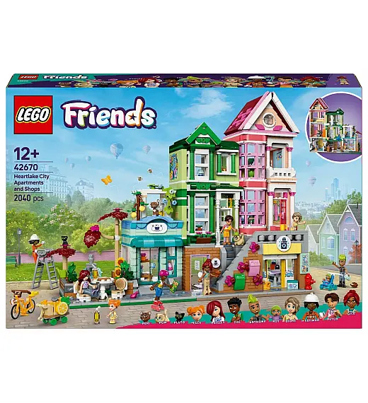Lego® Friends 42670 Stanovanja in trgovine v Heartlake Cityju Lego