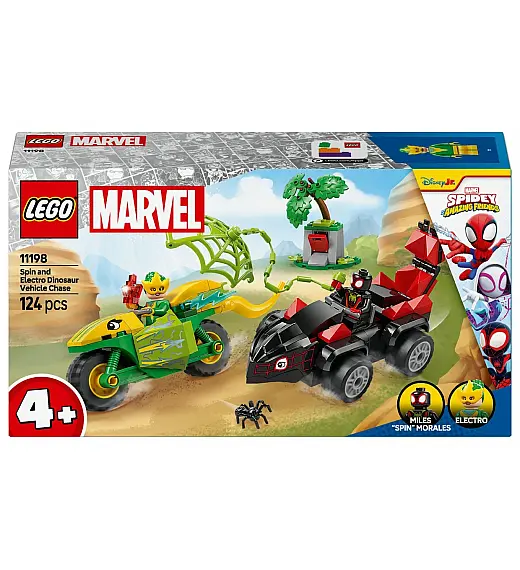Lego® Spidey 11198 Pregon z dino voziloma Spin in Elektro Lego