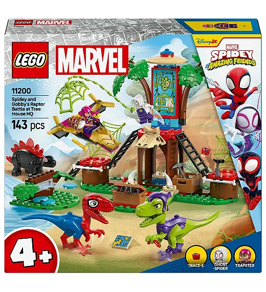 Lego® Spidey 11200 Spideyjev in Gobbyjev spopad v glavnem štabu v hiši na drevesu Lego