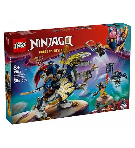 Lego® Ninjago® 71843 Rogue v robotskem oklepu jezdi zmaja Lego