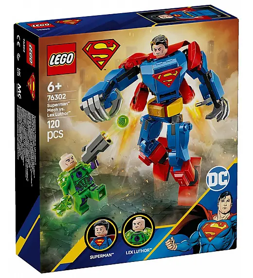 Lego® Super Heroes 76302 Supermanov™ robotski oklep proti Lexu Luthorju™ Lego