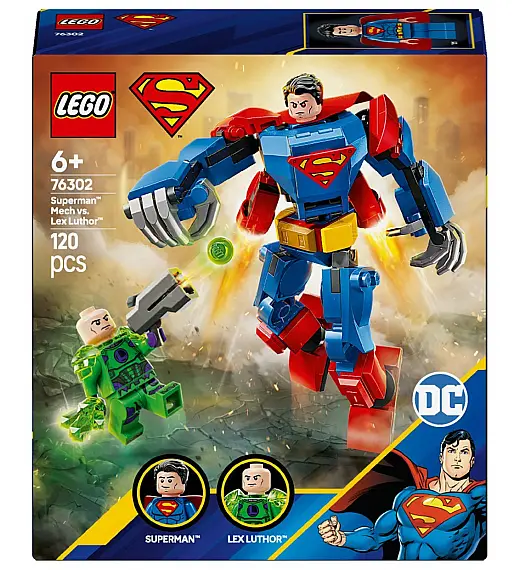Lego® Super Heroes 76302 Supermanov™ robotski oklep proti Lexu Luthorju™ Lego