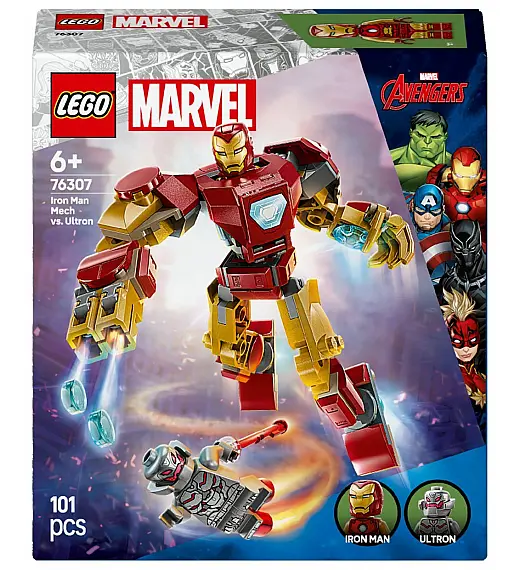 Lego® Super Heroes 76307 Robotski oklep Iron Man proti Ultronu Lego