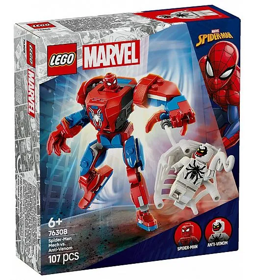 Lego® Super Heroes 76308 Robotski oklep Spider-Man proti Anti-Venomu Lego
