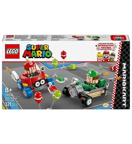 Lego® Super Mario™ 72034 Mario Kart™ – Baby Mario vs Baby Luigi Lego
