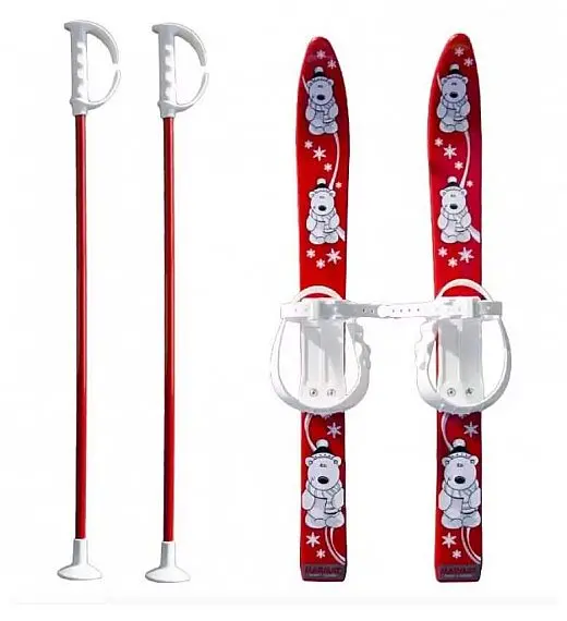 Otroške smuči 70 cm red