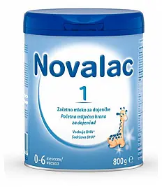 Novalac 1, 0-6 mesecev 800 g - adaptirano mleko