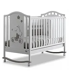 Pali ORSONE Grey lesena otroška postelja z vzmetnico