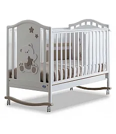 Pali ORSONE Tortora lesena otroška postelja z vzmetnico