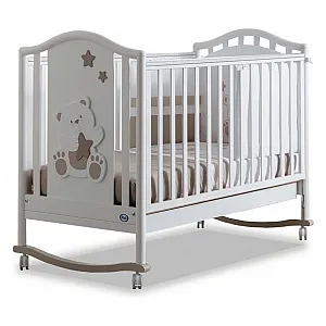 Pali ORSONE Tortora lesena otroška postelja z vzmetnico