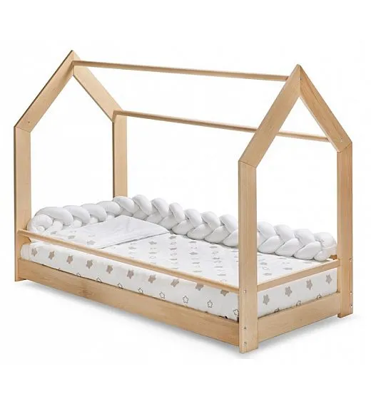 Drveni krevetić Montessori FREEDOM Natural + madrac