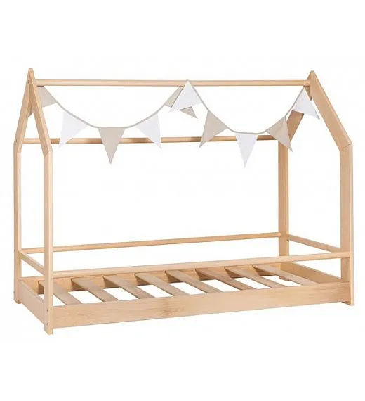 Drveni krevetić Montessori FREEDOM Natural + madrac