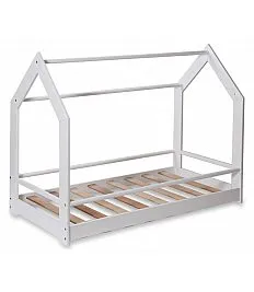 Lesena postelja Montessori FREEDOM White z vzmetnico Lesena postelja Montessori FREEDOM White z vzmetnico