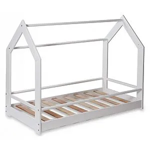 Drveni krevetić Montessori FREEDOM White + madrac