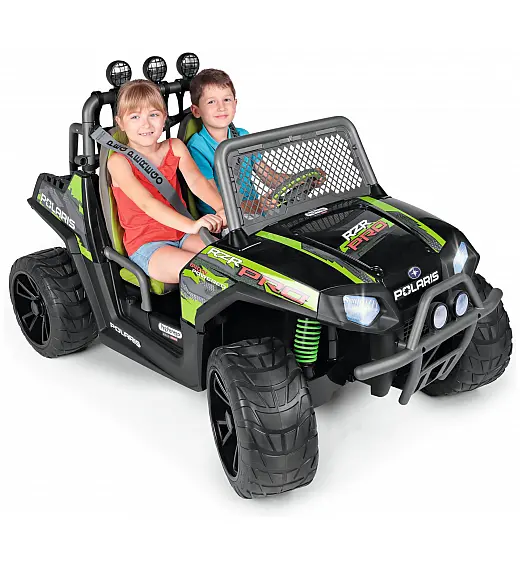 24V Polaris RZR PRO Green Shadow - auto na akumulator