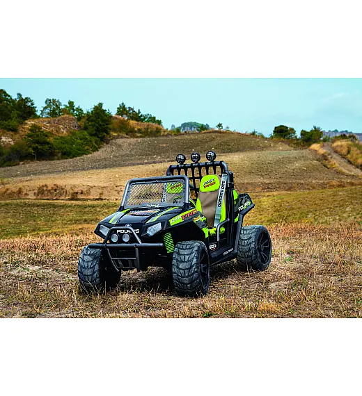 24V Polaris RZR PRO Green Shadow - auto na akumulator