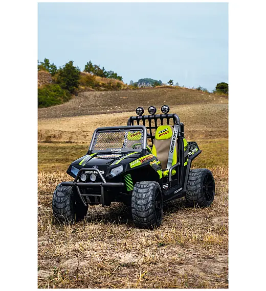 24V Polaris RZR PRO Green Shadow - auto na akumulator