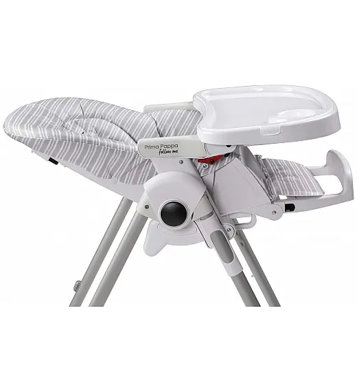 Peg Perego PRIMA PAPPA Follow me Linear Grey - stolček za hranjenje