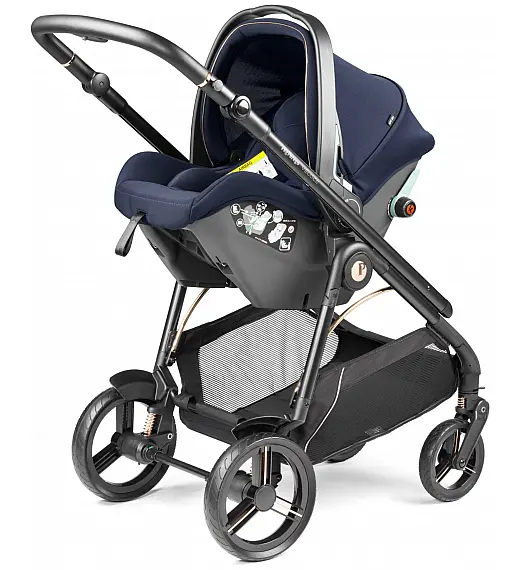 Veloce Belvedere SLK Blue shine - otroški voziček 3v1 Peg Perego