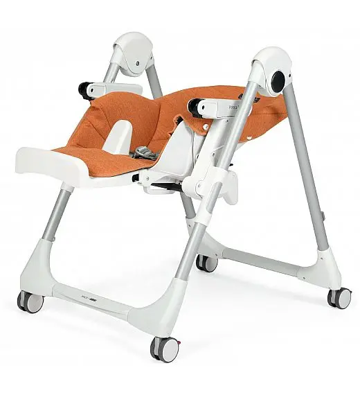 Peg Perego PRIMA PAPPA Follow me Wonder orange - stolček za hranjenje