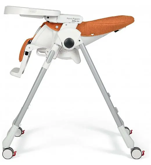 Peg Perego PRIMA PAPPA Follow me Wonder orange - stolček za hranjenje