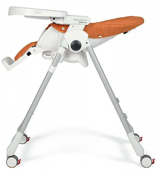 Peg Perego PRIMA PAPPA Follow me Wonder orange - stolček za hranjenje