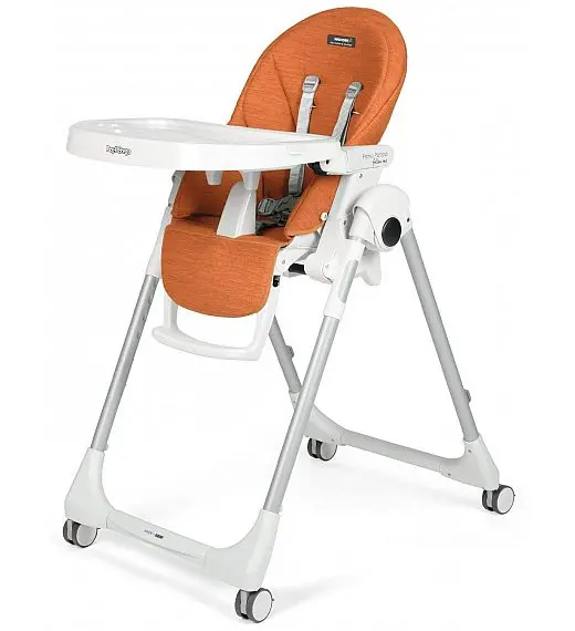 Peg Perego PRIMA PAPPA Follow me Wonder orange - stolček za hranjenje