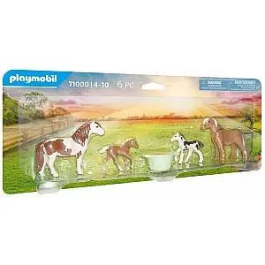 2 Island Ponies with Foal 71000 - Country