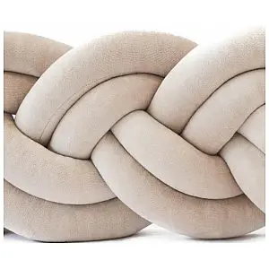 Dvostruka bordura za dječji krevet Pliš BEIGE 360cm