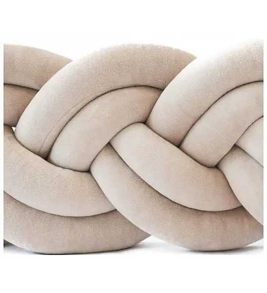 Dvostruka bordura za dječji krevet Pliš BEIGE 360cm