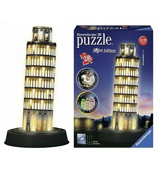 Puzzle 3D Pisa  ponoči