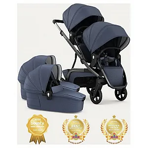 Kolica za blizance NUVO Blue Slate