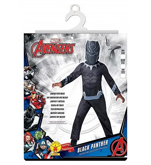 Pustni kostum za otroke Black Panther 5-6 let Rubies