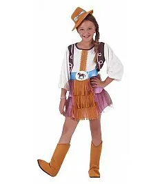 Pustni kostum za otroke COWGIRL 8-10 let Pustni kostum za otroke COWGIRL 8-10 let