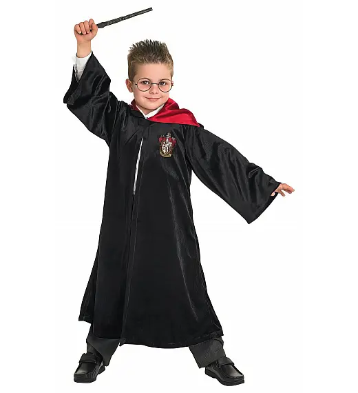 Pustni kostum za otroke Harry Potter Deluxe + pripomočki 9-10 let