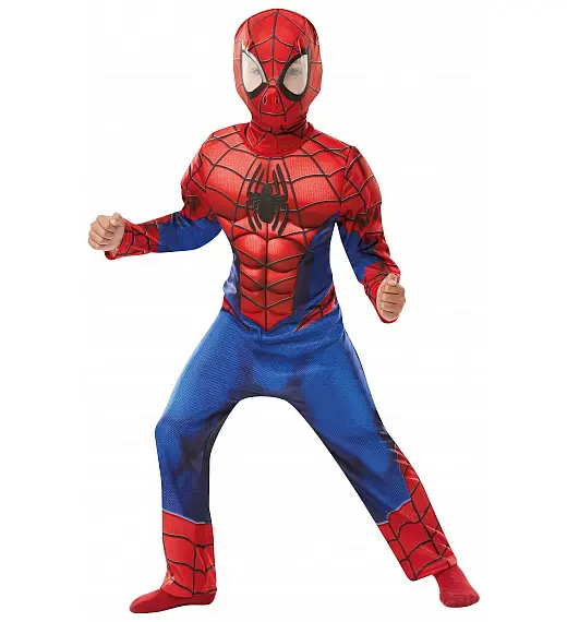 Pustni kostum za otroke Spiderman deluxe