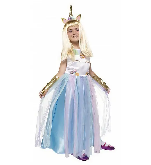 Pustni kostum za otroke Queen Unicorn Samorog 3-4 leta