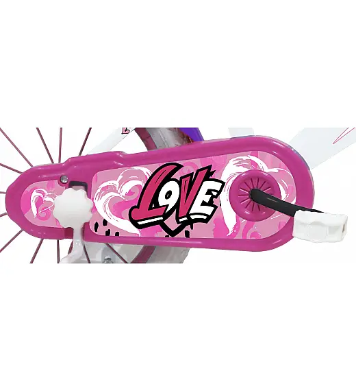 Otroško kolo 14 col HEART White Schiano