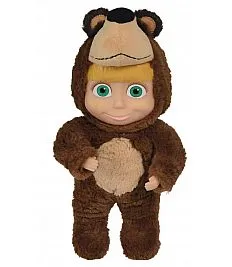 Maša in Medved , Maša oblečena v kostum medveda 23cm