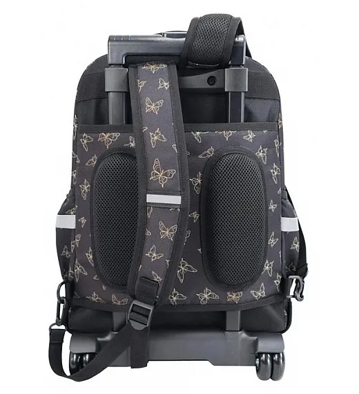 Šolska torba na kolesih Trolley Gold Butterfly 28111 Target