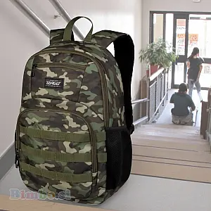 Šolski nahrbtnik SEUL Camo Green 27237 - šolska torba za drugo triado