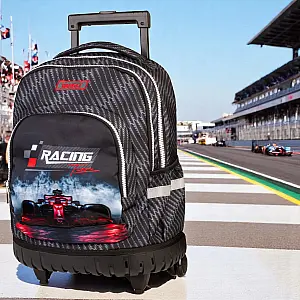 Šolska torba na kolesih Trolley Formula 1 28635