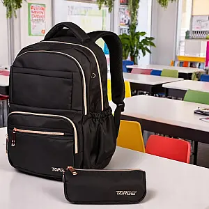 Nahrbtnik za srednjo šolo GLAMMER Deep Black 28711