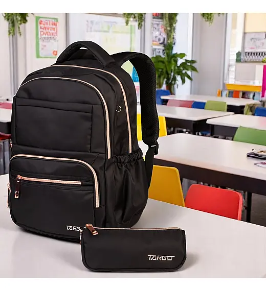Ruksak za srednju školu GLAMMER Deep Black 28711