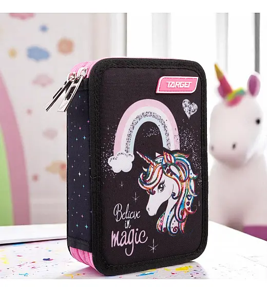 Dvodijelna puna pernica DOUBLE Rainbow Unicorn 28775