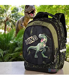 Šolski nahrbtnik SUPERLIGHT Petit 2 face Dino King 28615