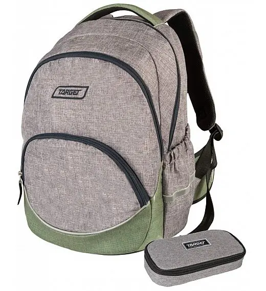 Target FLOW PACK Grey 26291 - anatomski šolski nahrbtnik, šolska torba