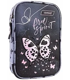 Jednodijelna puna pernica MULTY Butterfly Spirit 28092