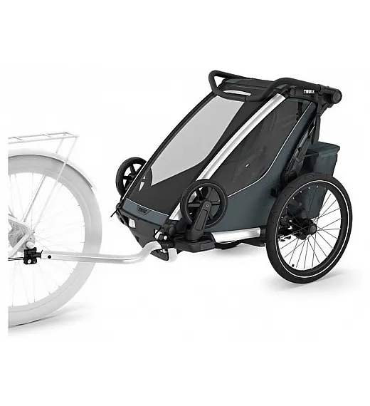 Prikolica za djecu 4u1 Thule CHARIOT CROSS1 Single Dark Slate Thule