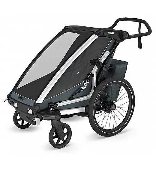Prikolica za djecu 4u1 Thule CHARIOT CROSS1 Single Dark Slate Thule